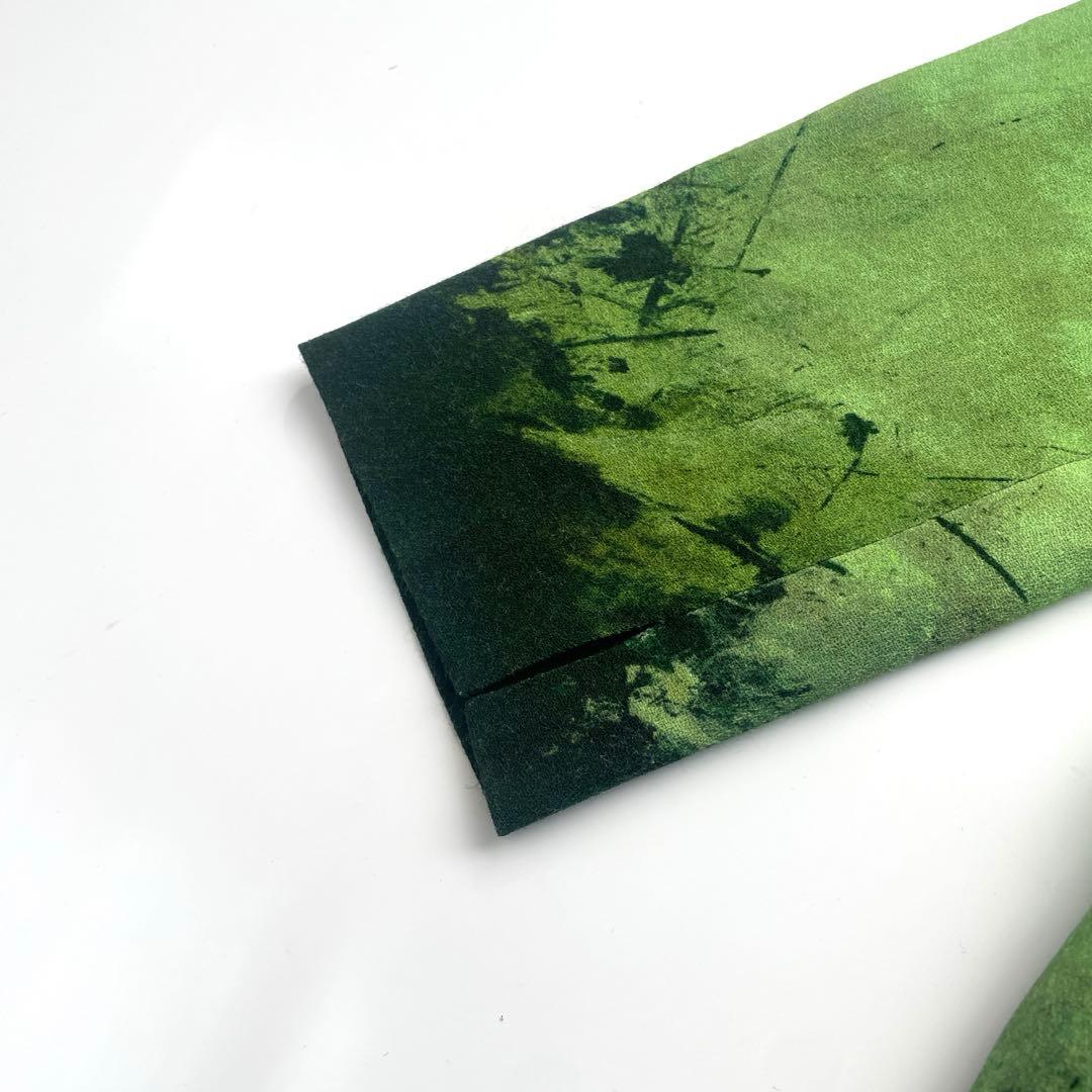 【美品】　シビラ　レッドフラワーベースプリントドレス　ウール　Mサイズ