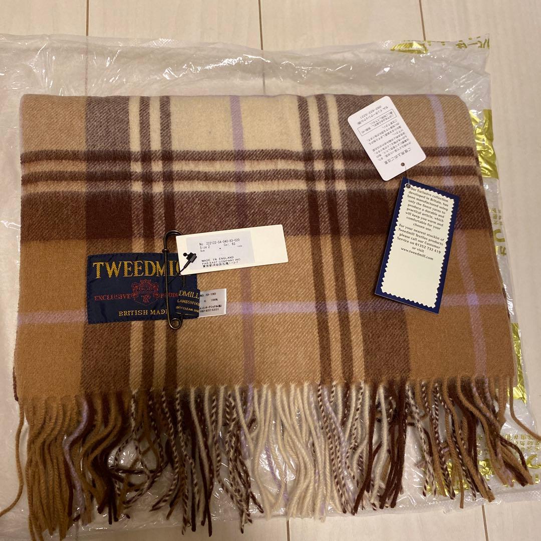 TWEEDMILL ウールチェックストール