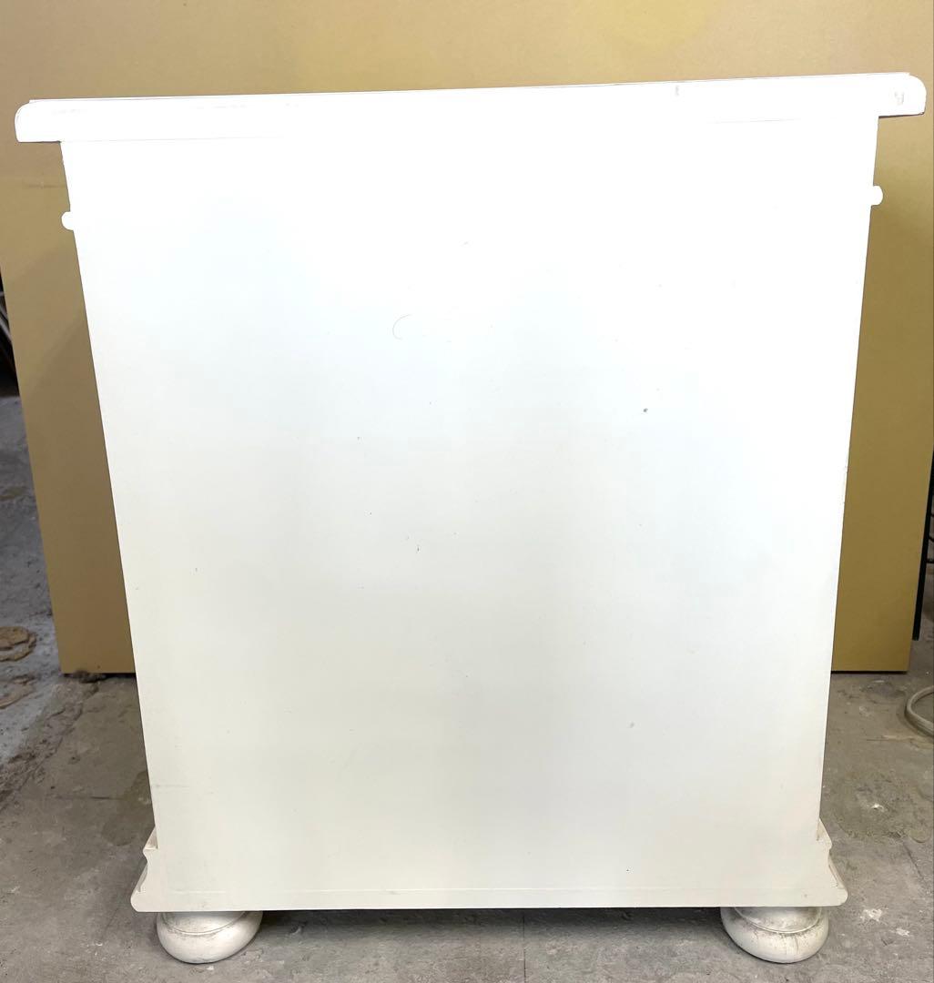 s*e様 期間限定 アンティーク調 3段チェスト ホワイト系 ナイトテーブル