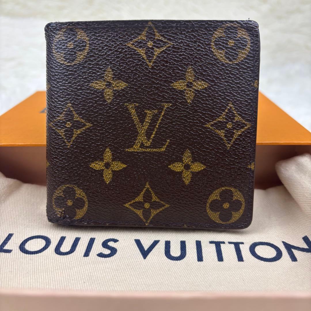 美品！ルイヴィトン モノグラム ポルトビエ カルトクレディ　モネ 二つ折り財布