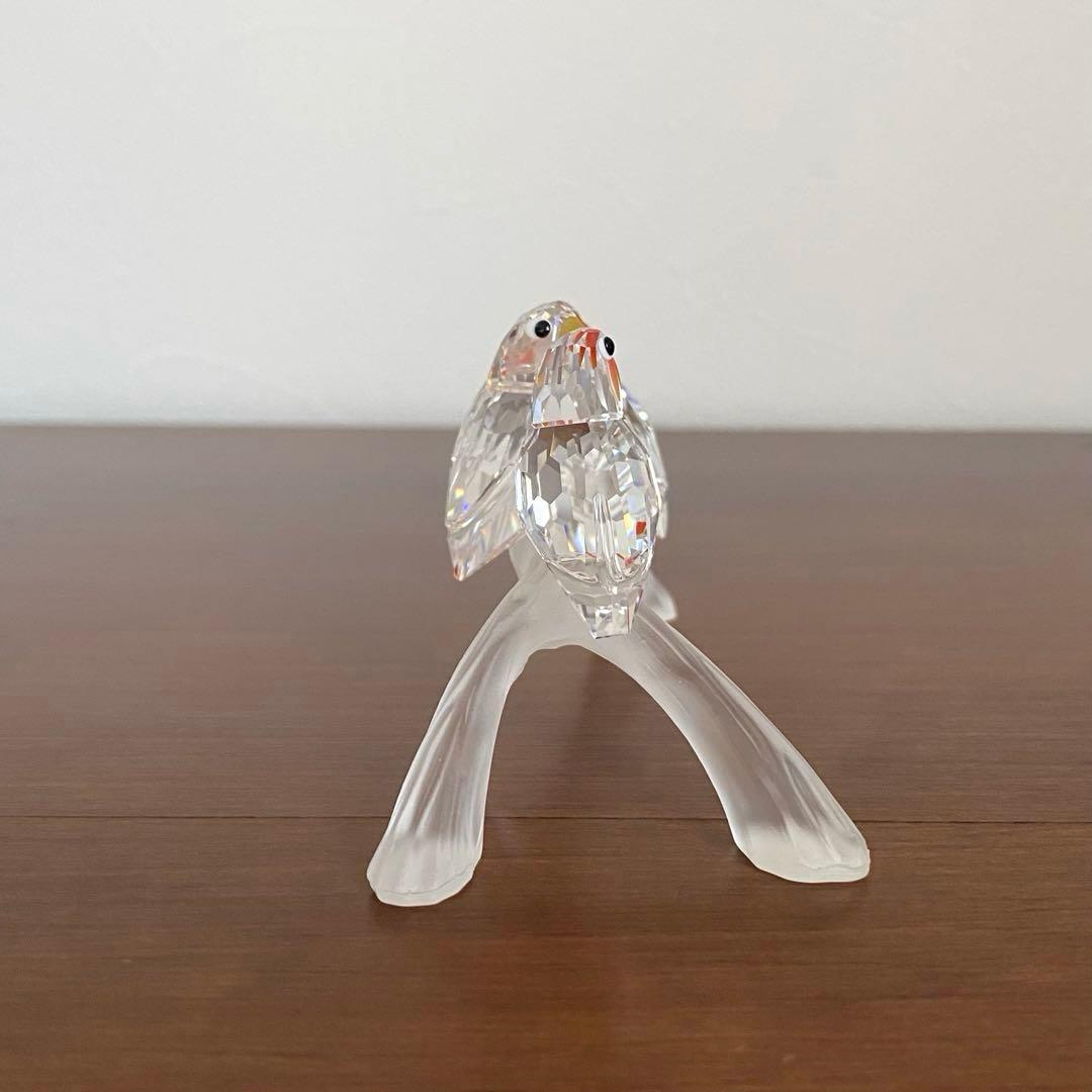 SWAROVSKI スワロフスキー クリスタル ベビーラブバーズ 鳥 置物