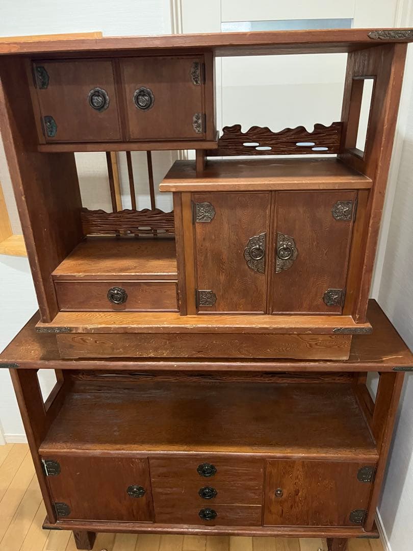 世界遺産　屋久杉　飾り棚アンティーク家具ビンテージ箪笥