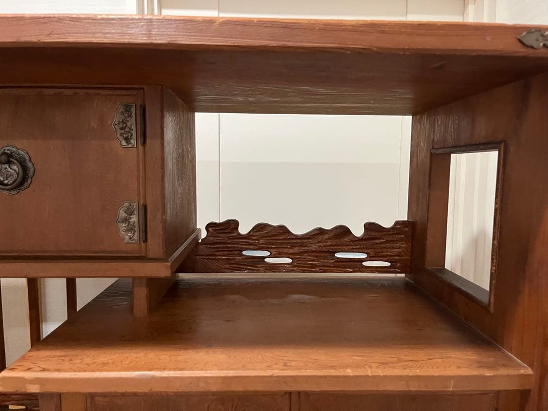 世界遺産　屋久杉　飾り棚アンティーク家具ビンテージ箪笥