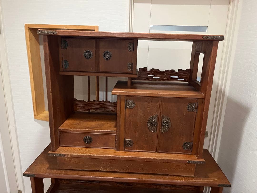 世界遺産　屋久杉　飾り棚アンティーク家具ビンテージ箪笥