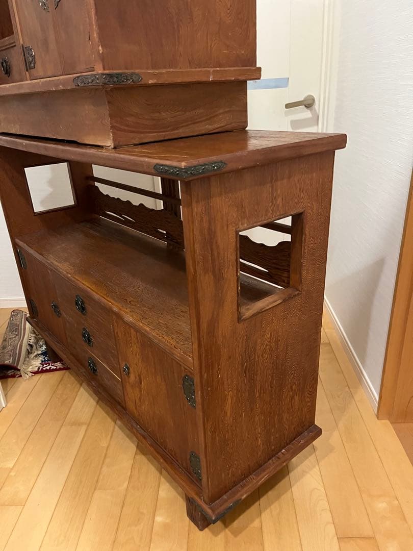世界遺産　屋久杉　飾り棚アンティーク家具ビンテージ箪笥