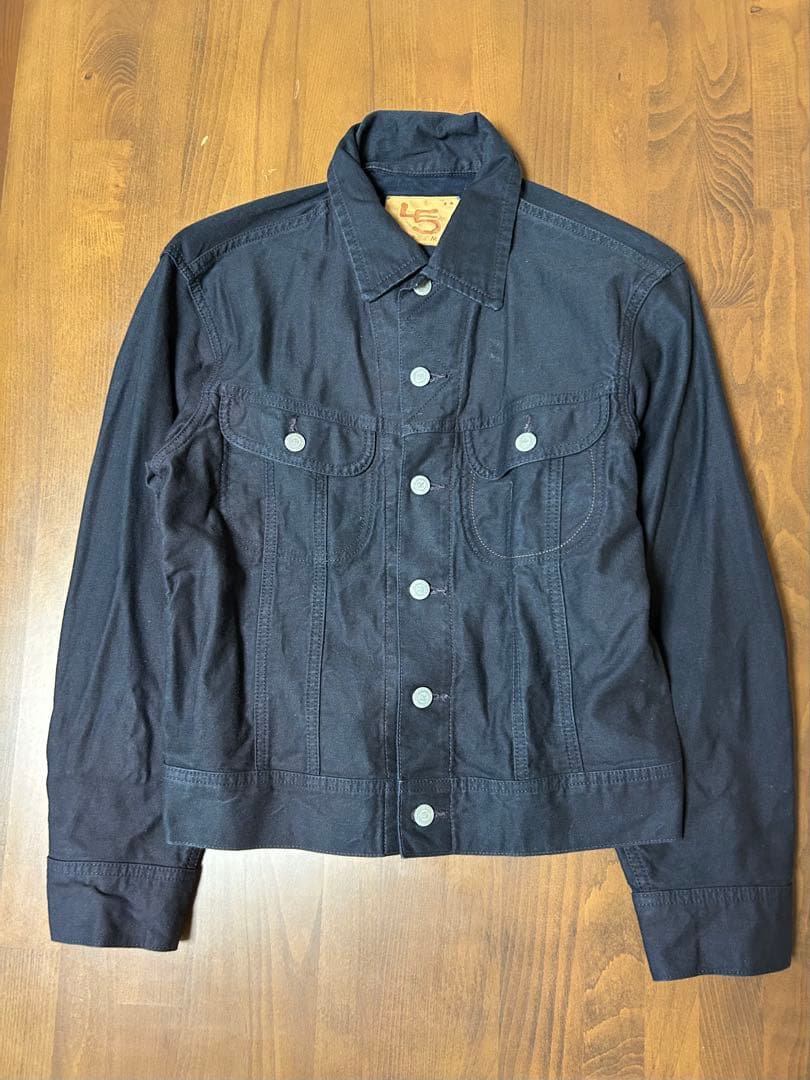 おこめサテンの908山比古比女ジャン(インディゴ)