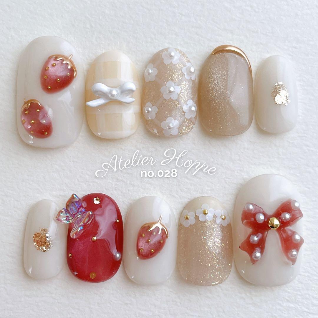 ゆにこ♥ ネイルチップ no.020/no.028 ベリーショート