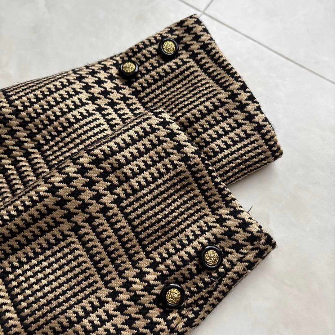 Burberrys ダブルブレスト グレンチェック 13BR 金ボタン シルク混