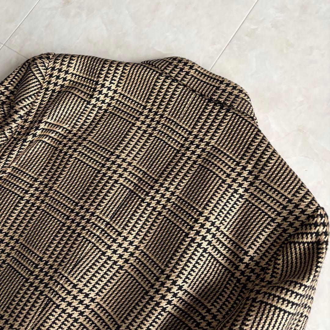 Burberrys ダブルブレスト グレンチェック 13BR 金ボタン シルク混