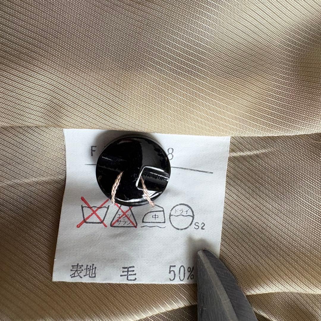 Burberrys ダブルブレスト グレンチェック 13BR 金ボタン シルク混