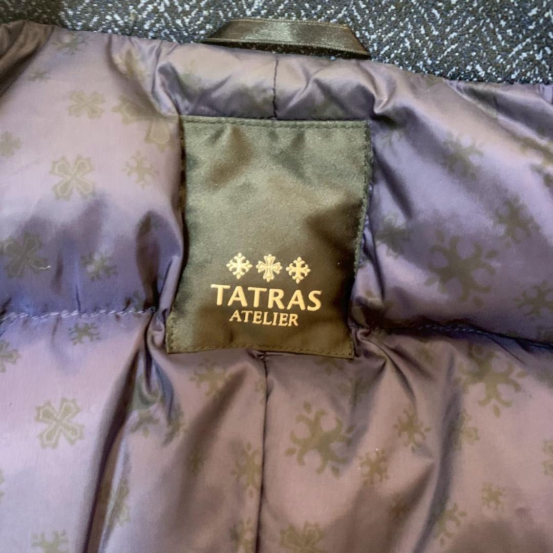 XLサイズ タトラス ダウンコート ジャケット ヘリンボーン アトリエ ネイビー