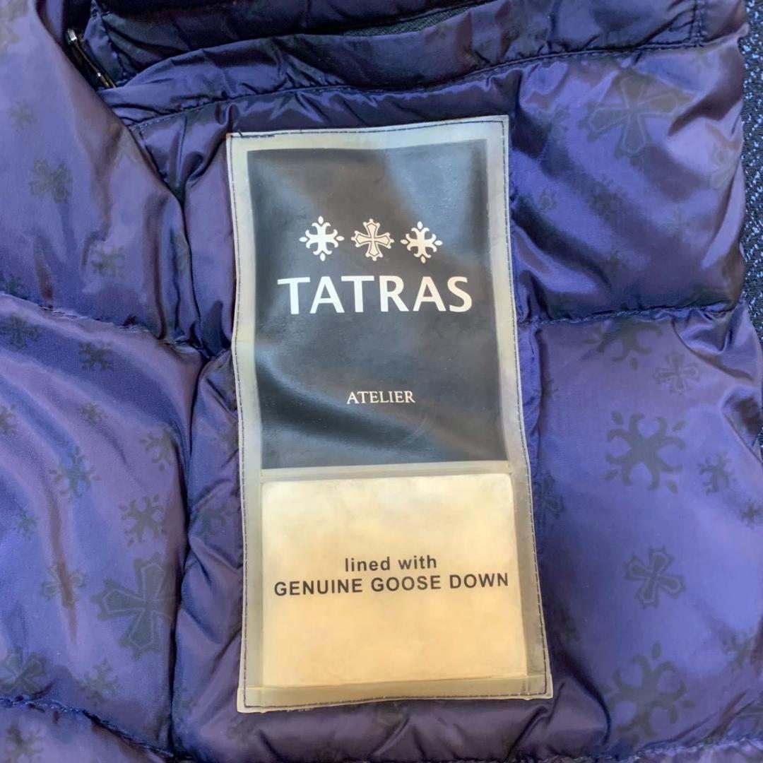 XLサイズ タトラス ダウンコート ジャケット ヘリンボーン アトリエ ネイビー