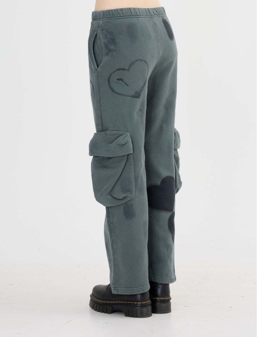 【最終値下げ】新品‼️ collina strada ハート カーゴパンツ カーキ