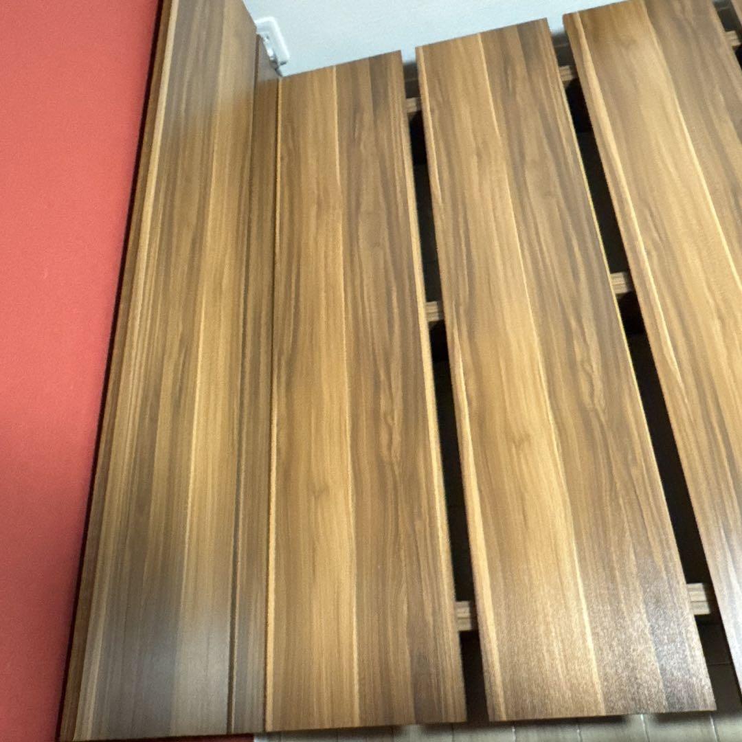 【最終値下げ】木製セミダブルベッドフレーム　すのこ　LOWYA