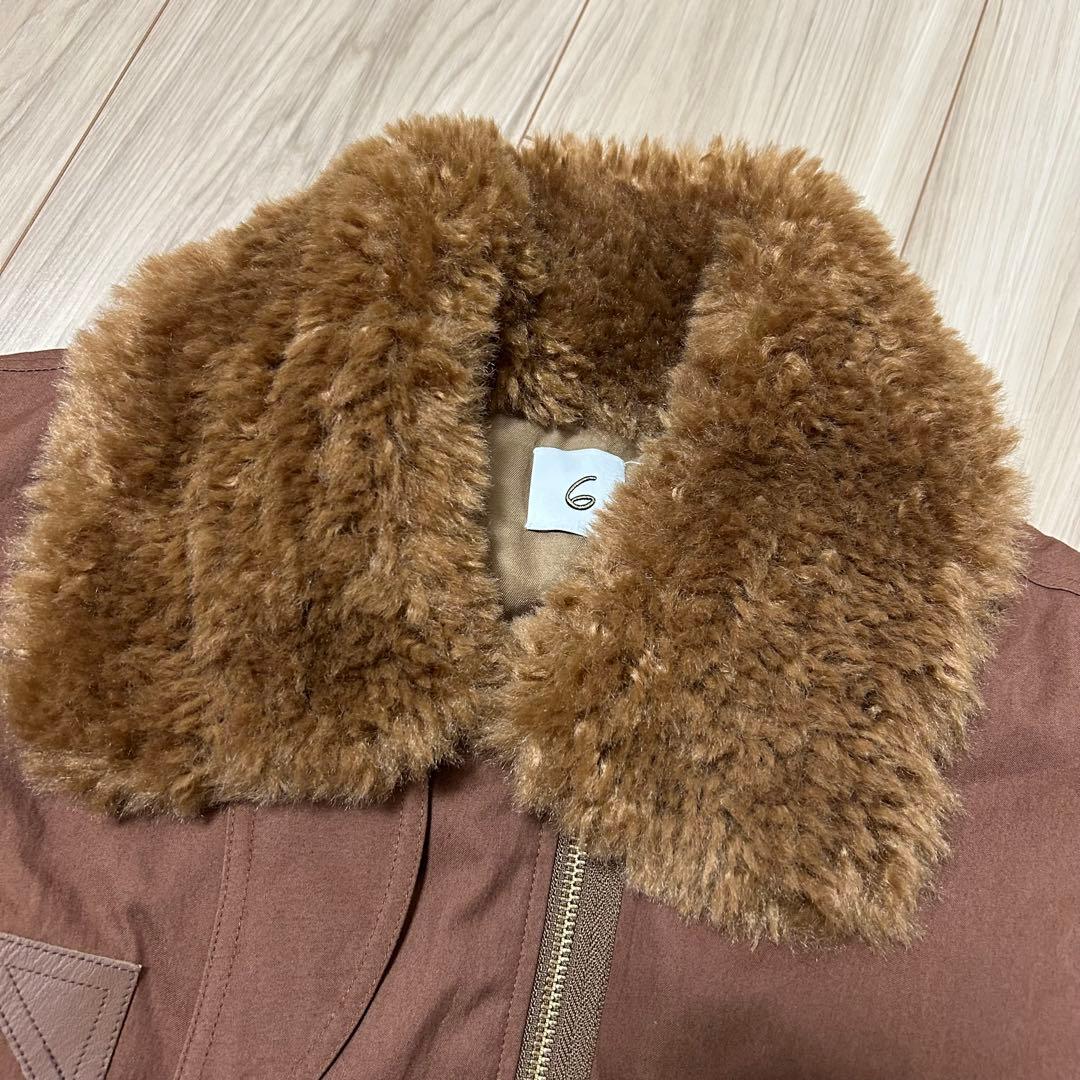 6 ROKU コットンナイロン パディング ジャケット