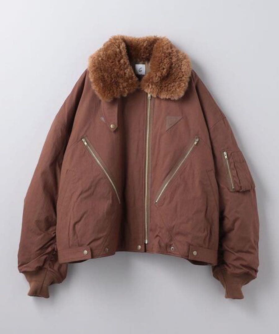 6 ROKU コットンナイロン パディング ジャケット