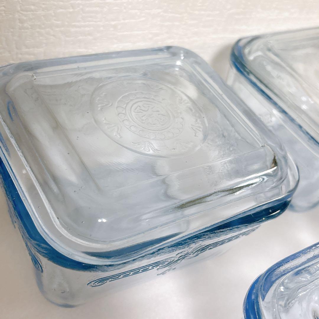 保存容器・ケース 167 Fire King Phelbee Small Ref with Lid