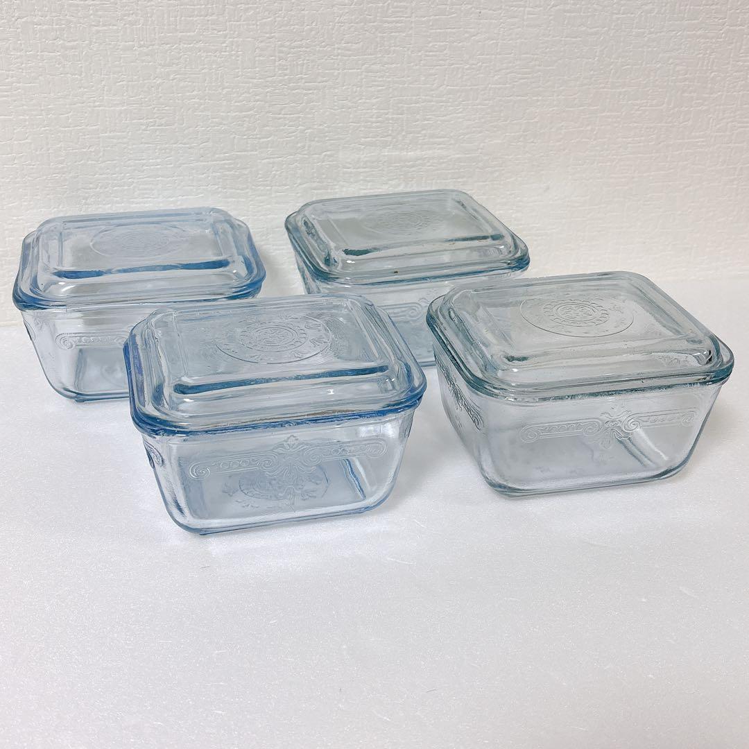 保存容器・ケース 167 Fire King Phelbee Small Ref with Lid