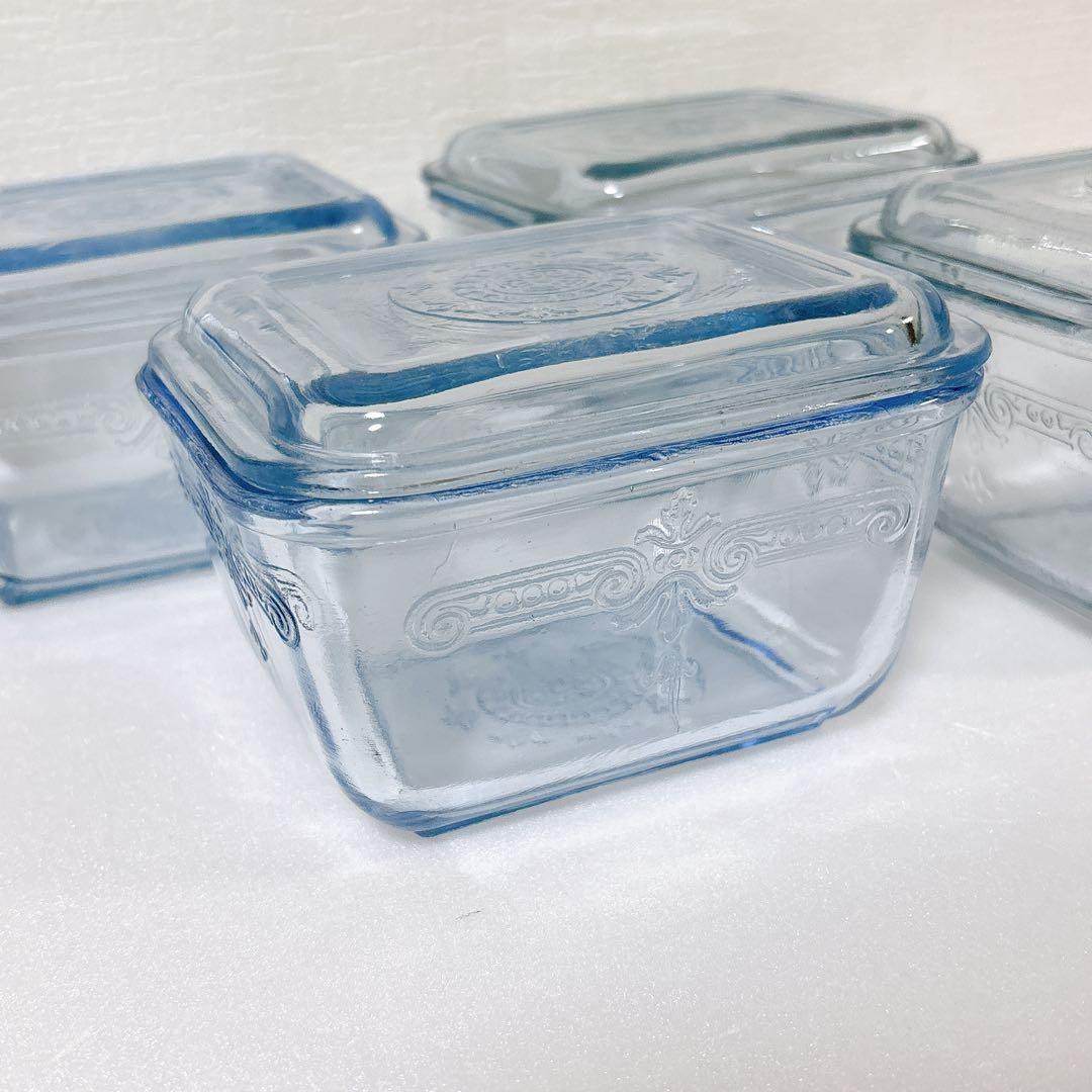 保存容器・ケース 167 Fire King Phelbee Small Ref with Lid