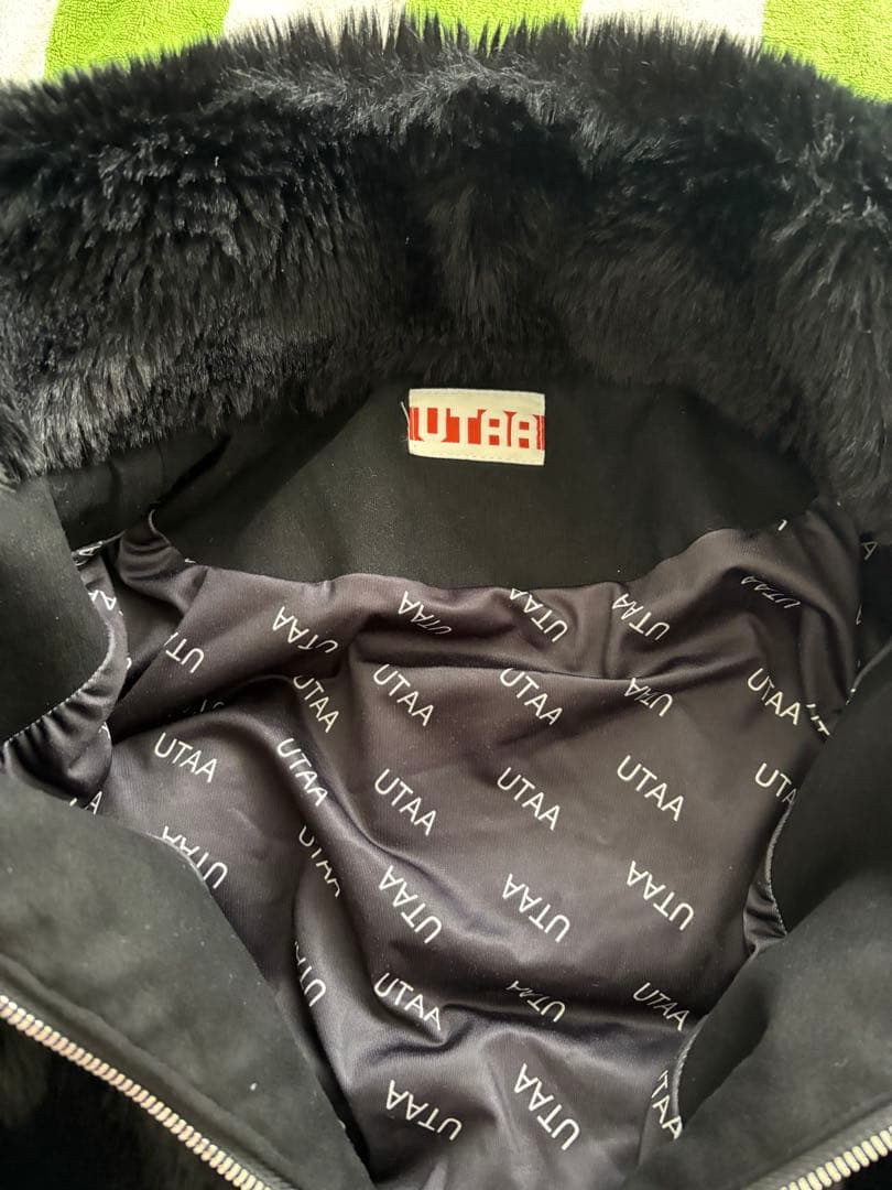 早い者勝ち★UTAA フェイクファーベスト ブラック