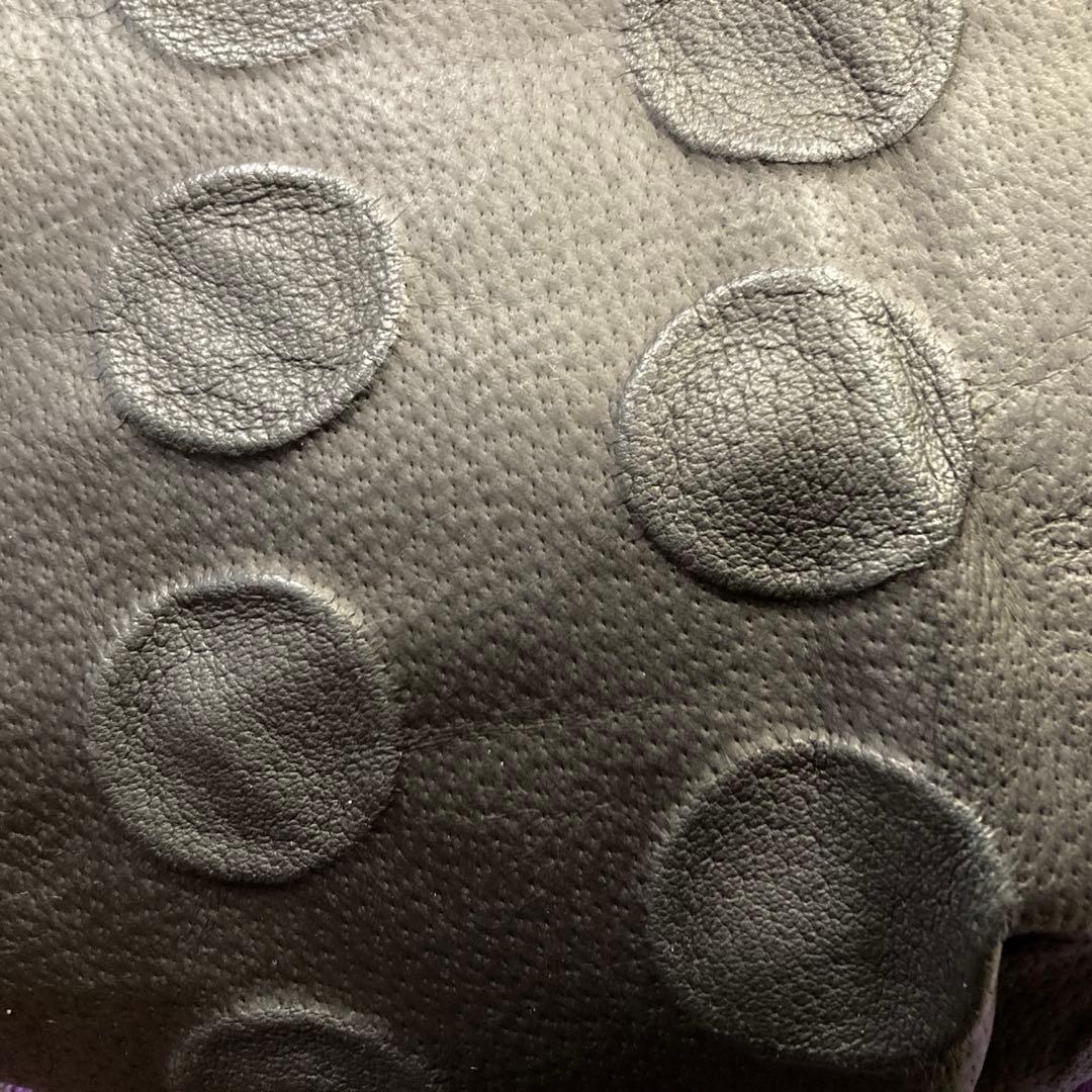 ドットレザー トートバッグ