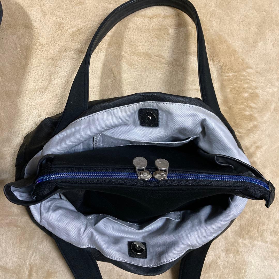 ドットレザー トートバッグ