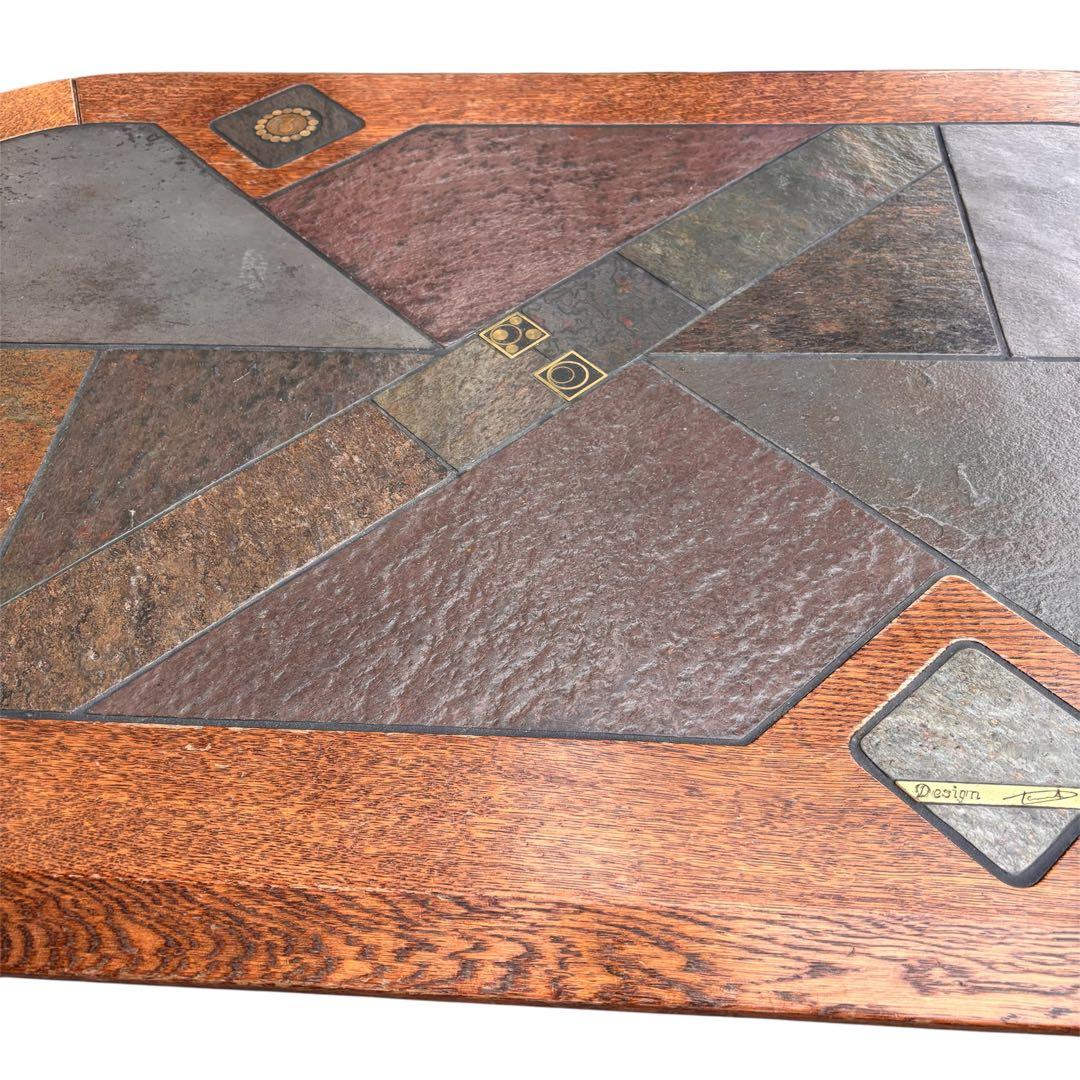 塩おにぎり様向け　希少 デザイン (ポールキンフマ) モザイクアートテーブル