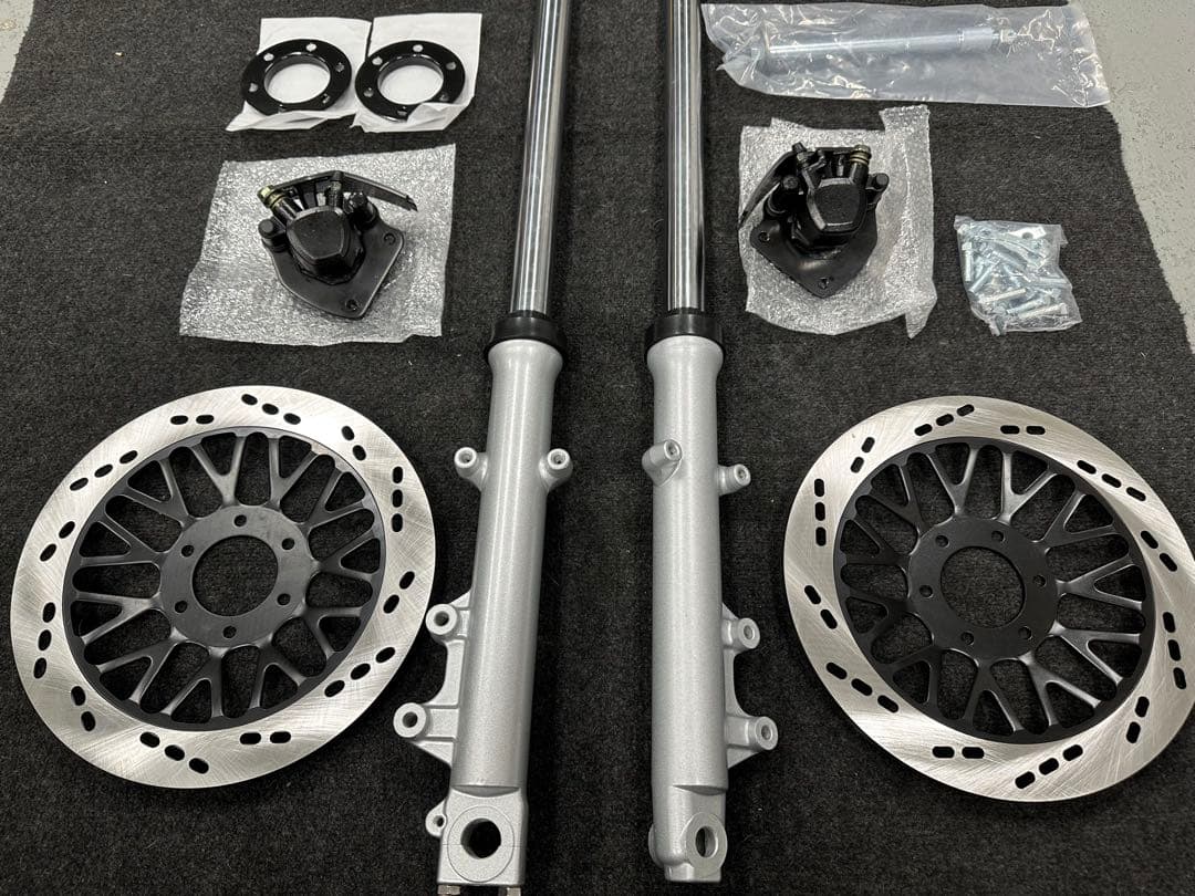 ダブルディスクキット新品 GS400 GSX400E ザリ ゴキGT380