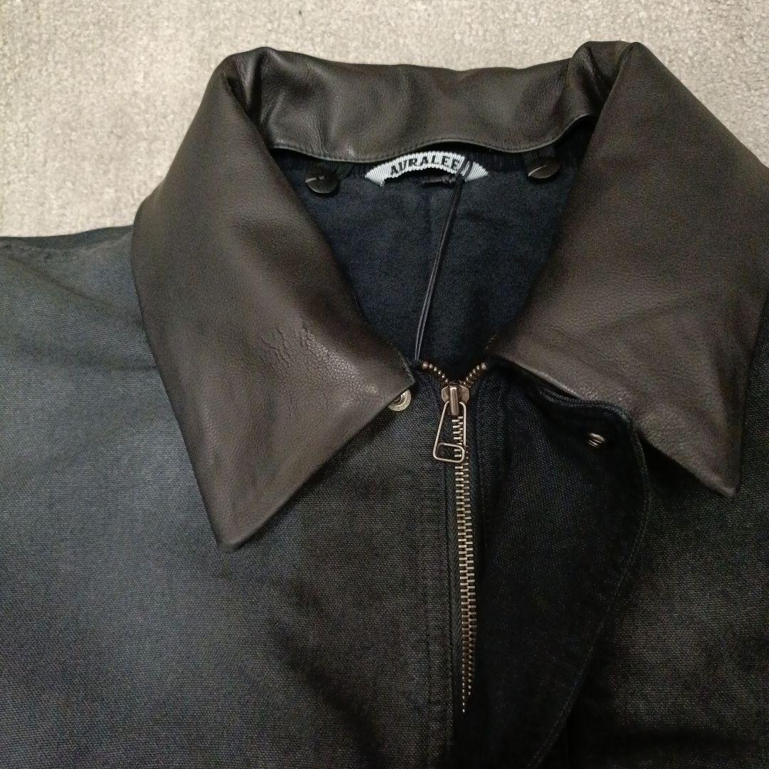 ジャケット・アウター AURALEE PRODUCT DYED COTTON DUCK BLOUSON