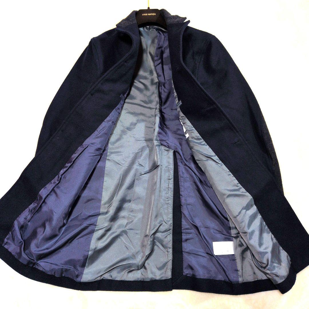 koe THOM BROWNE デザインチェスターコート 切替 ネイビー M