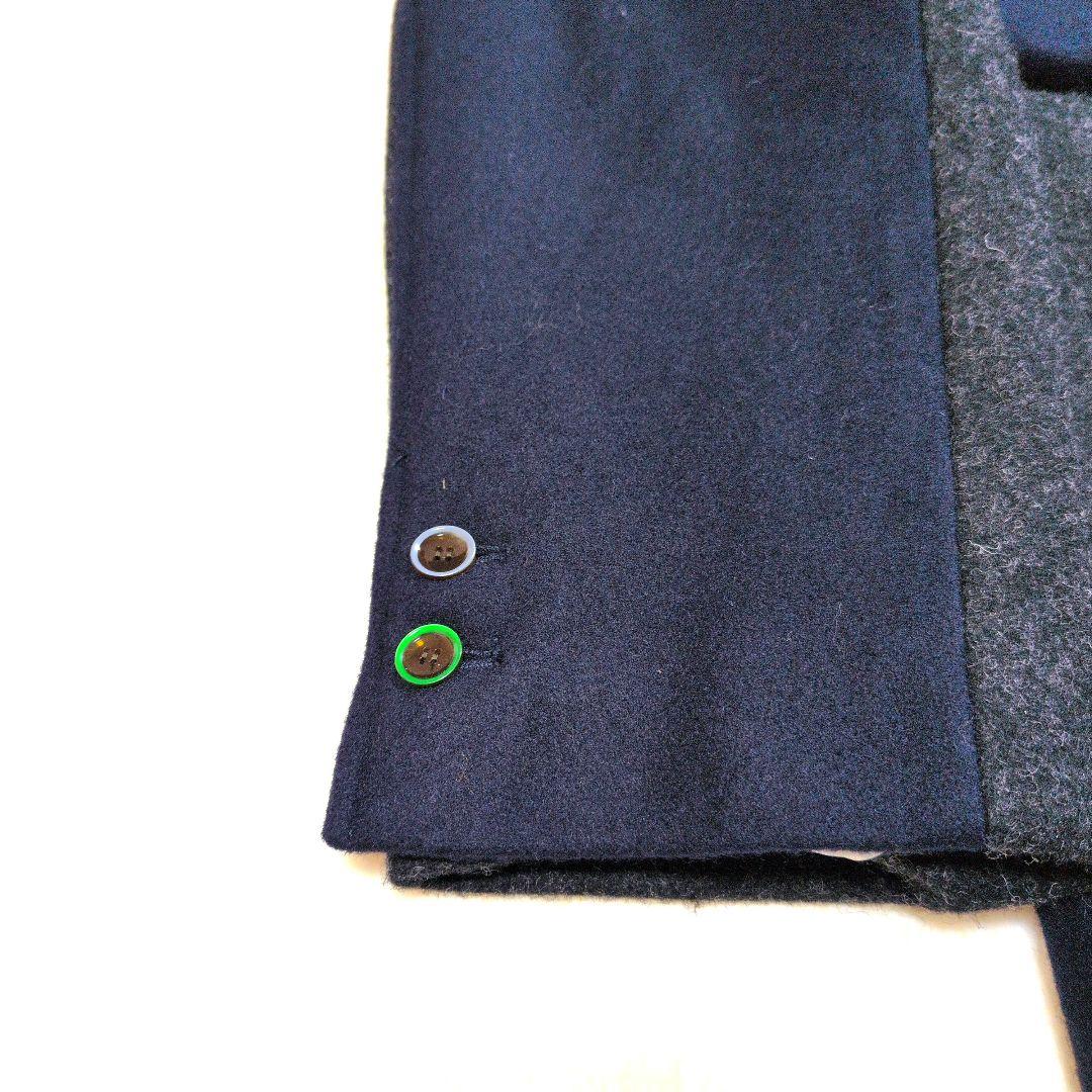 koe THOM BROWNE デザインチェスターコート 切替 ネイビー M