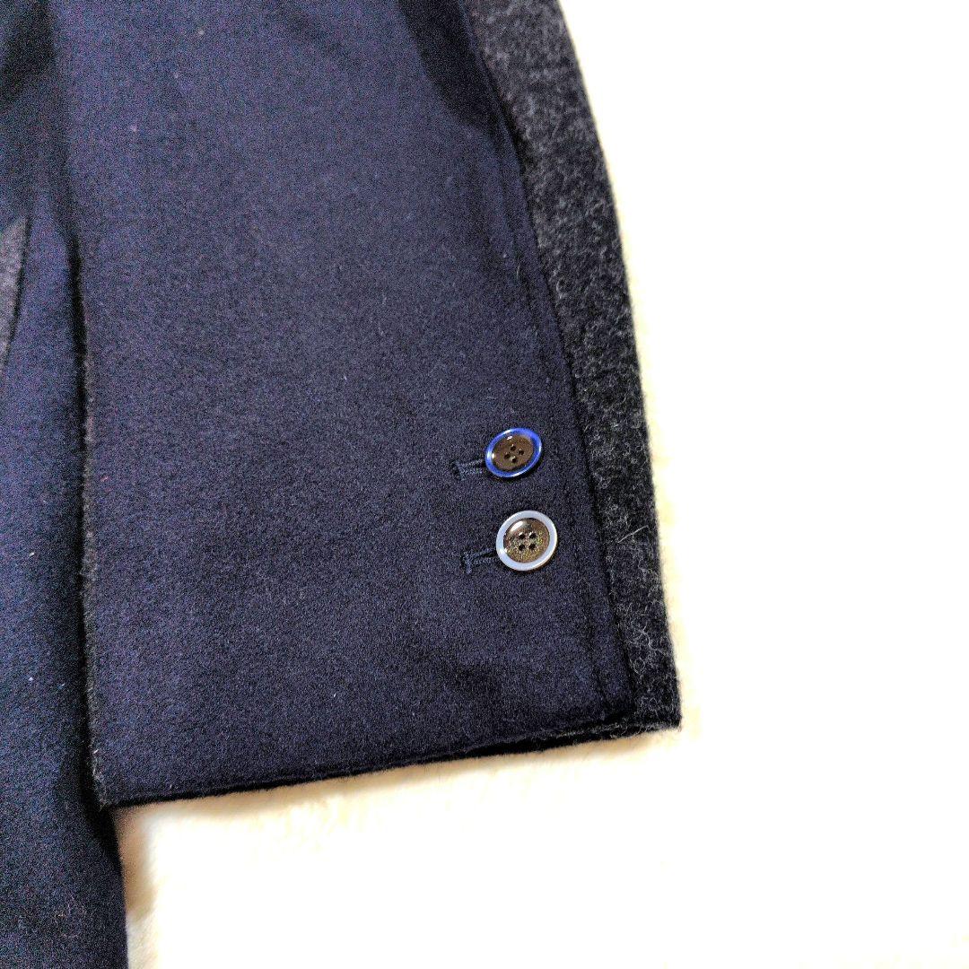 koe THOM BROWNE デザインチェスターコート 切替 ネイビー M