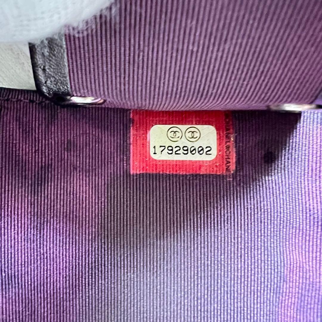 CHANEL マトラッセキャビアスキン5連キーケースブラック