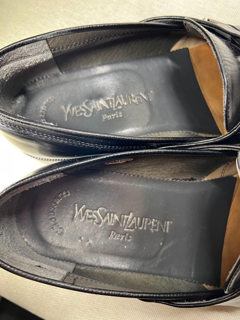 【美品/レア】Yves Saint Laurent ブラック タッセルローファー
