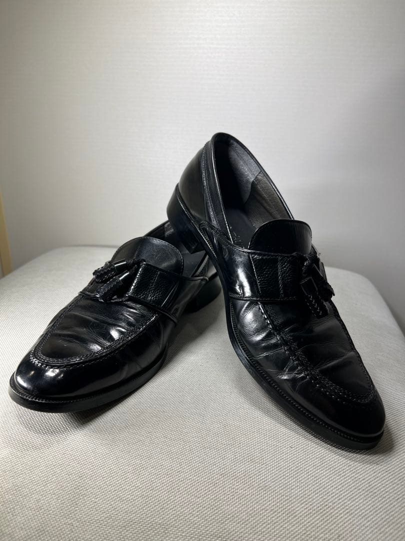 【美品/レア】Yves Saint Laurent ブラック タッセルローファー