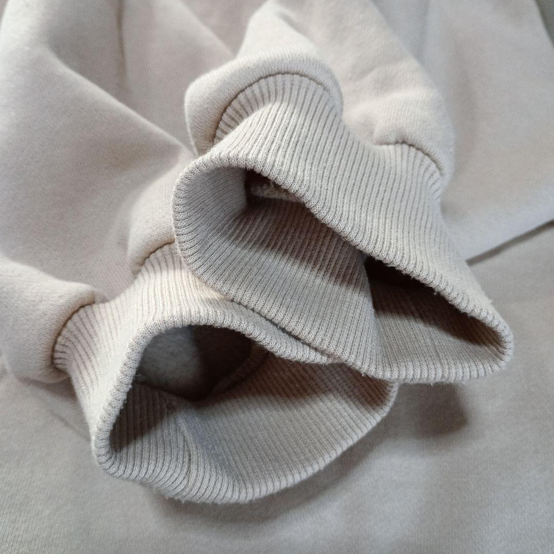 美品☆MIRROR9 ICONパーカー ベージュ アイコン裏起毛Mサイズ男女兼用