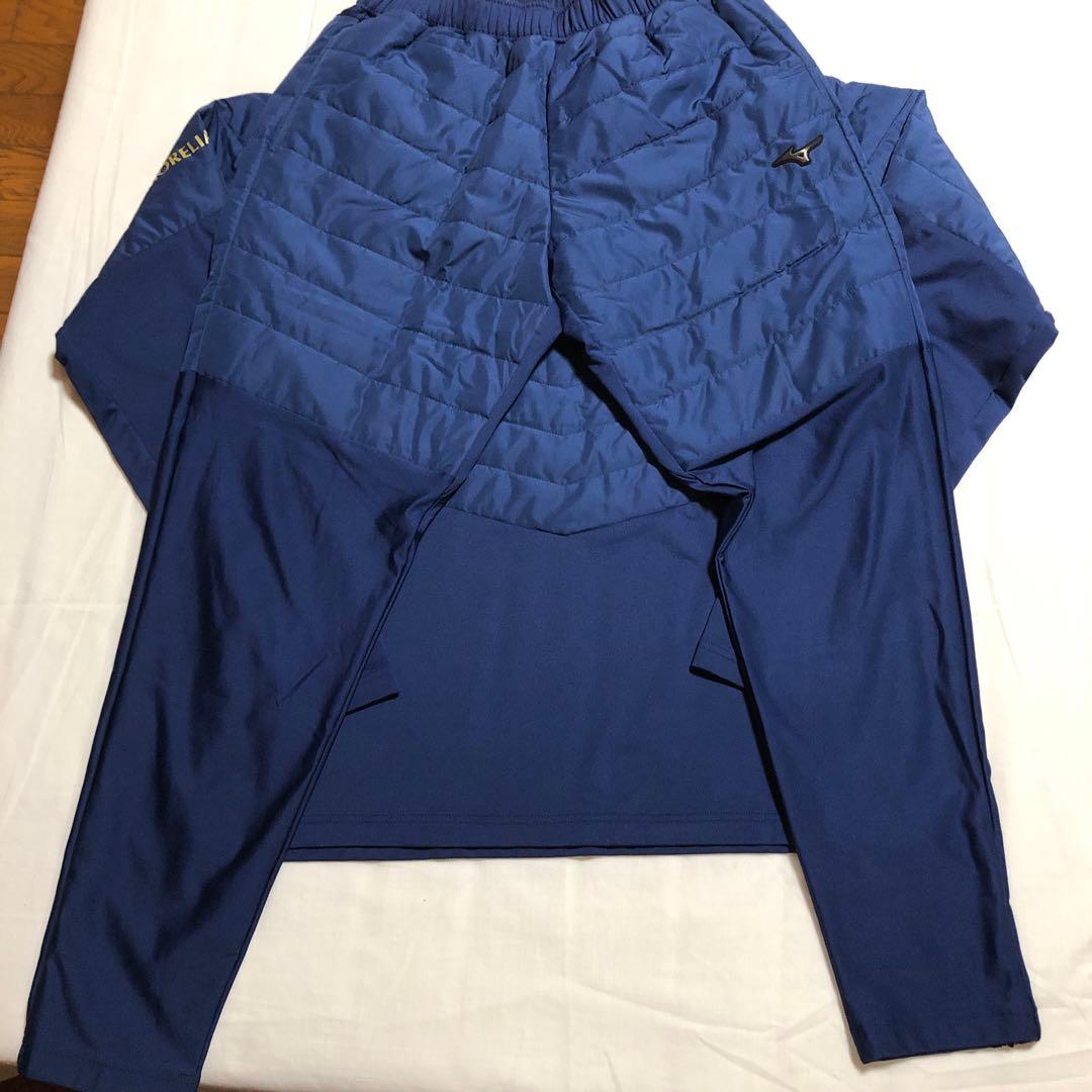 Mizuno ミズノ　モレリア　ウォーマー　ネイビー　上下セットXL美品