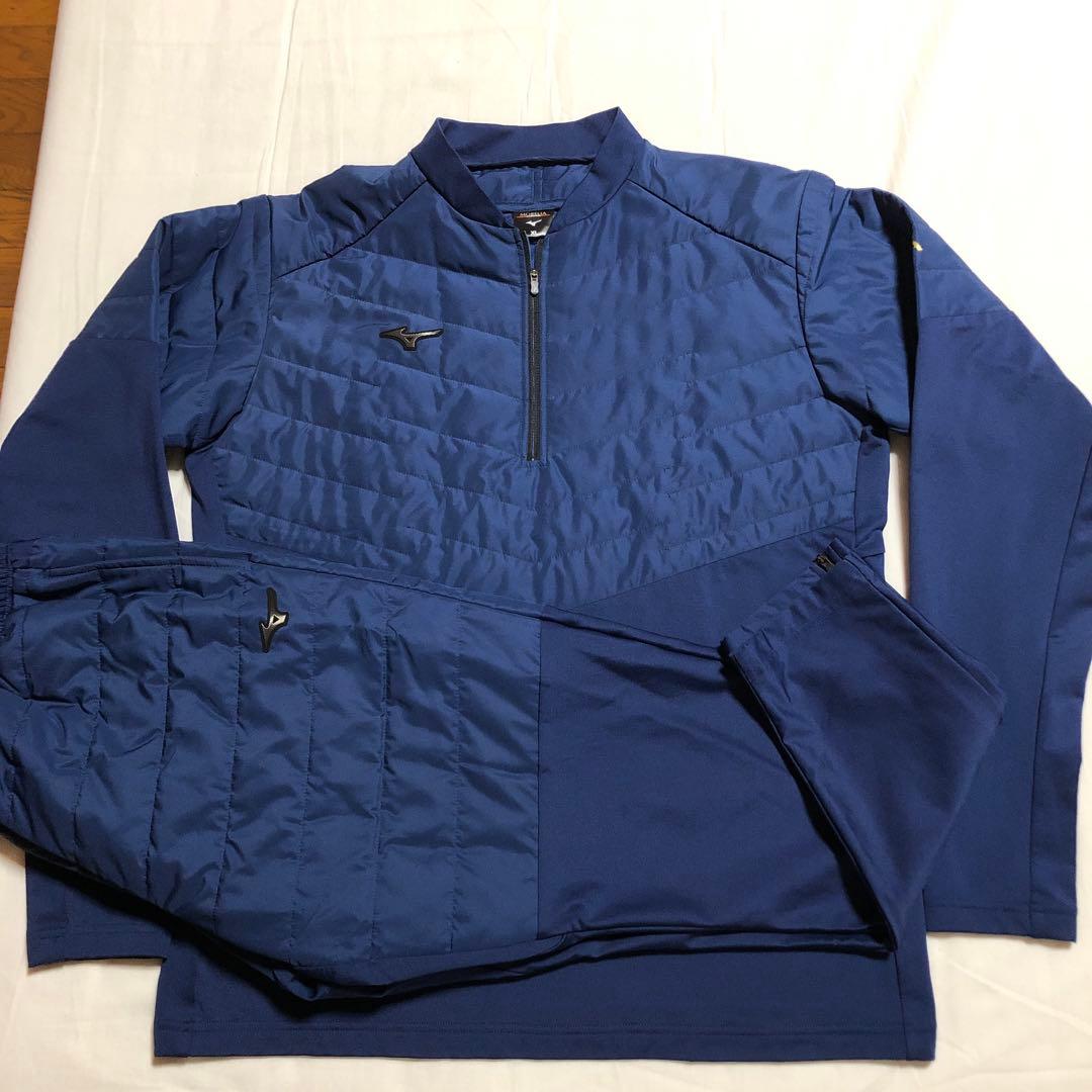 Mizuno ミズノ　モレリア　ウォーマー　ネイビー　上下セットXL美品