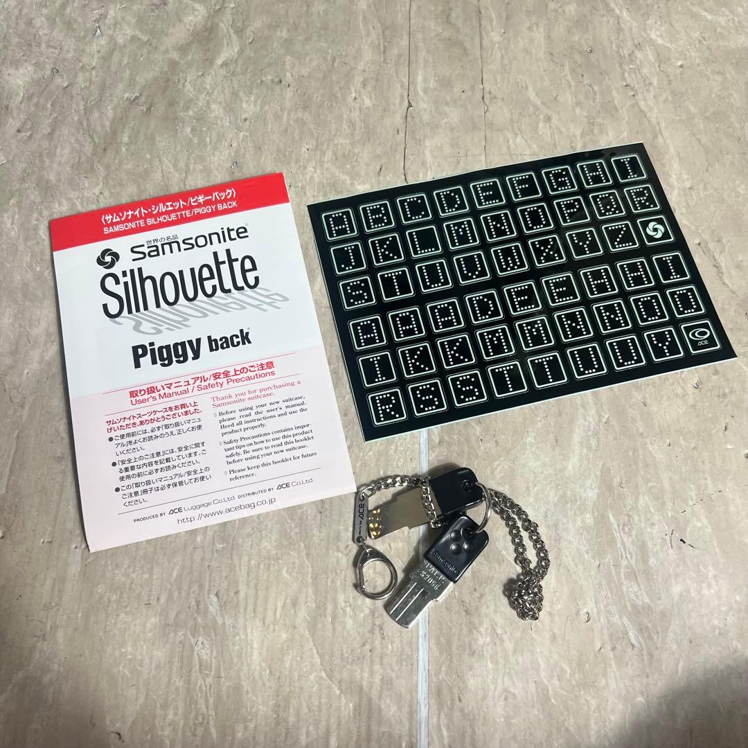 付属品多数 Samsonite スーツケース ピギーバッグ 大容量 110L