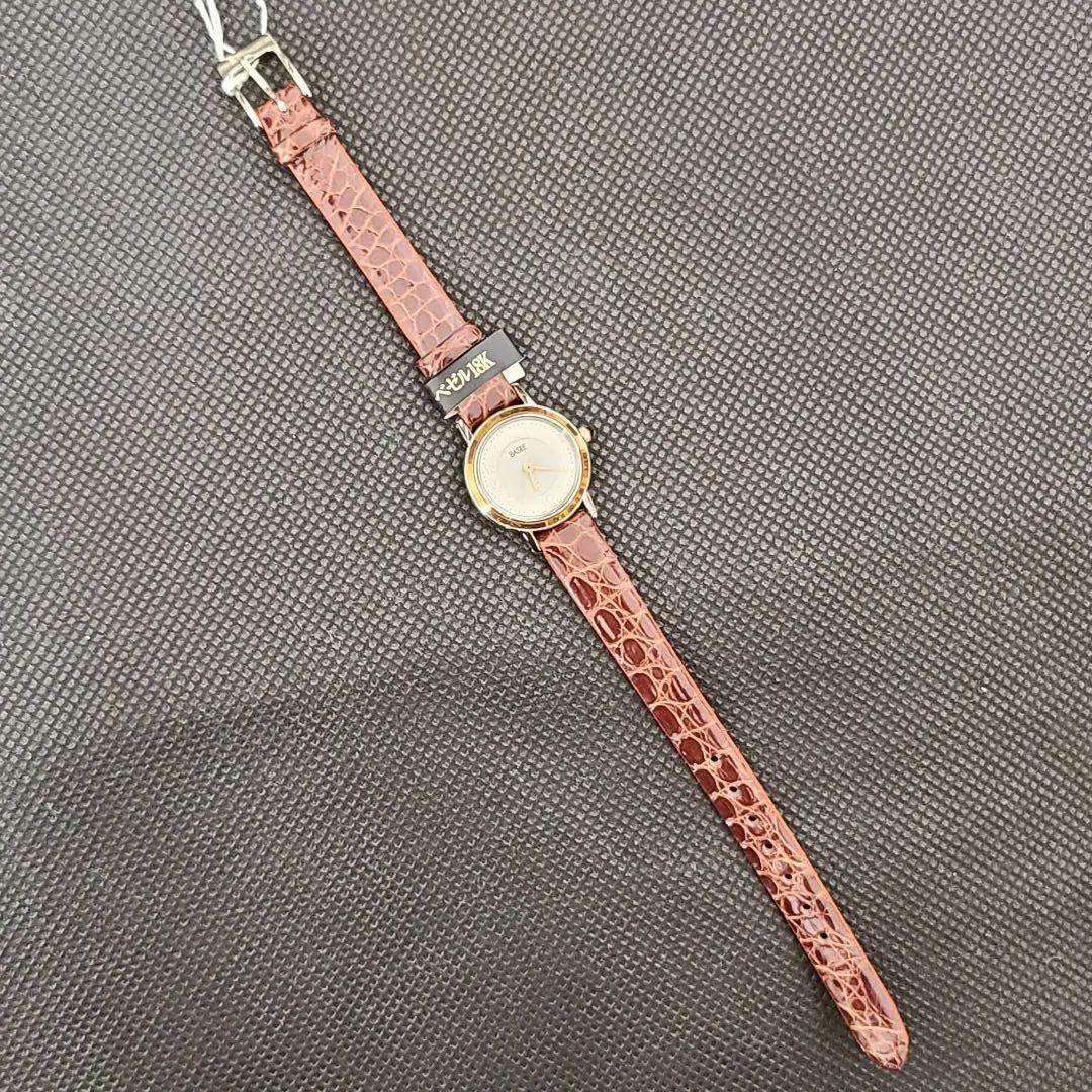 未使用 バジーレ BASILE アナログ腕時計 ベゼル18K