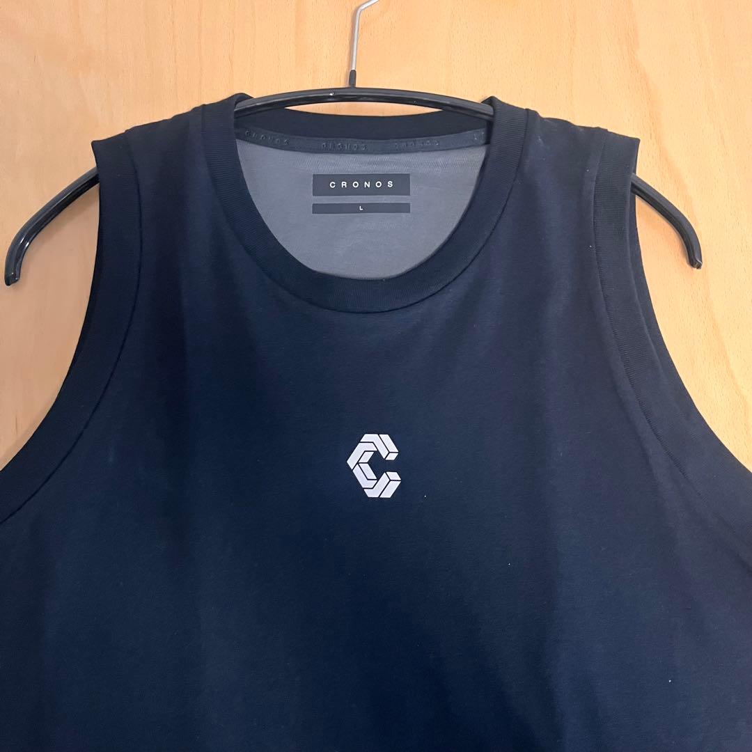 クロノス　CRONOS REFLECT LINE SLEEVELESS Lサイズ