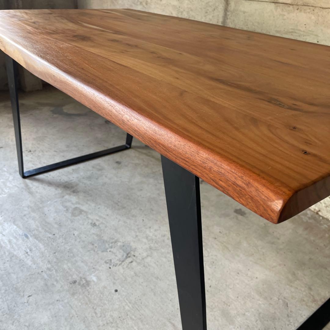 極美品　天然木　ダイニングテーブル　ミッドセンチュリー　インダストリー