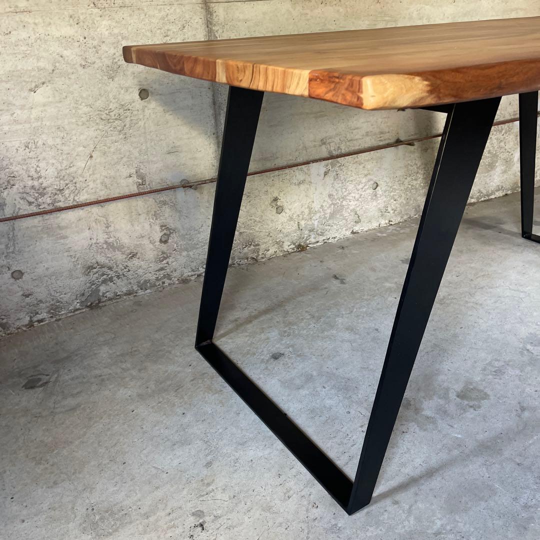 極美品　天然木　ダイニングテーブル　ミッドセンチュリー　インダストリー