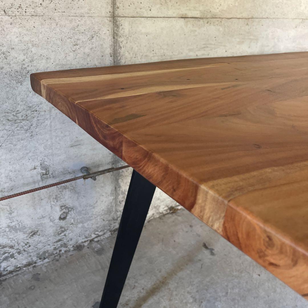 極美品　天然木　ダイニングテーブル　ミッドセンチュリー　インダストリー