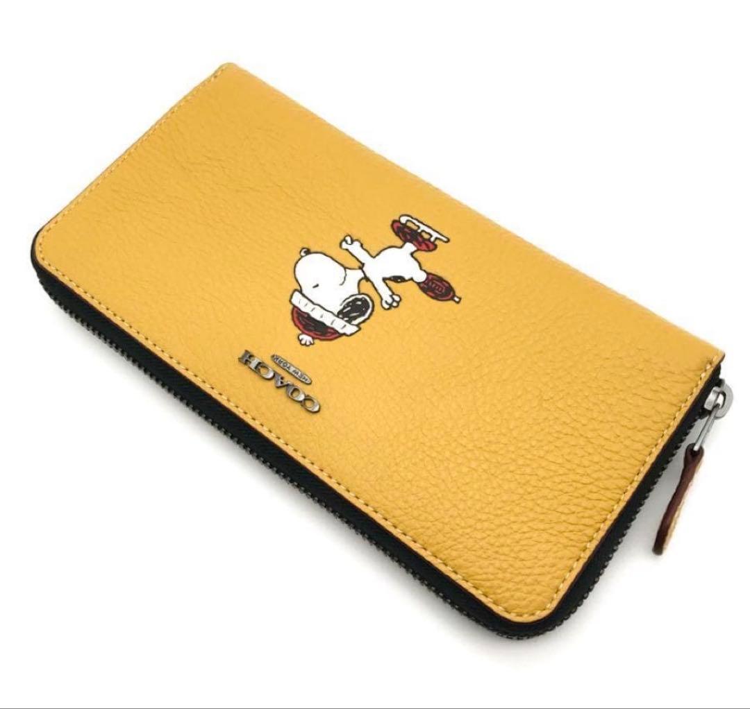 未使用COACHコーチ X PEANUTS(ピーナッツ) モチーフ長財布