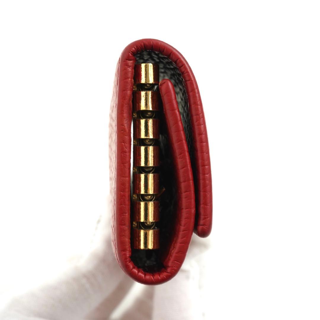 ✨専用✨　GUCCI キーケース　キーリング　マーモン　6連　GG レッド