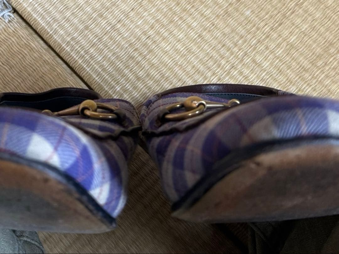 GUCCI チェック柄 ローファー　ミケーレ