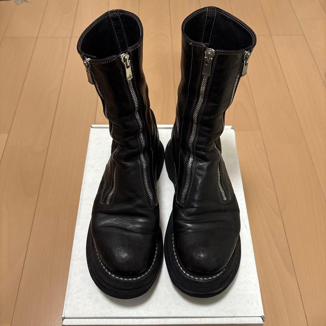 GUIDI 525V-Matrix ダブルジップブーツ