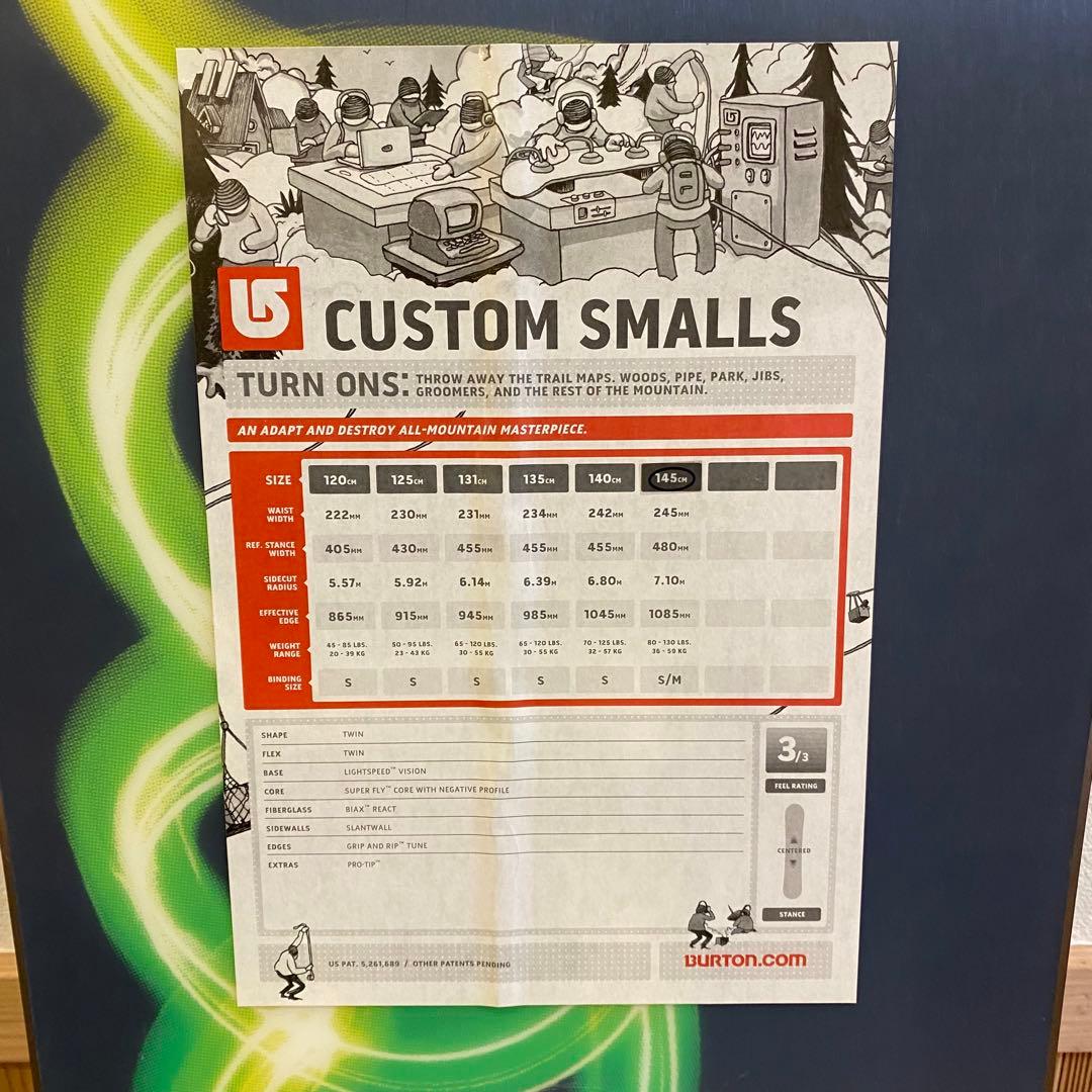 新品未使用品✨Burton Custom Smalls 145cm