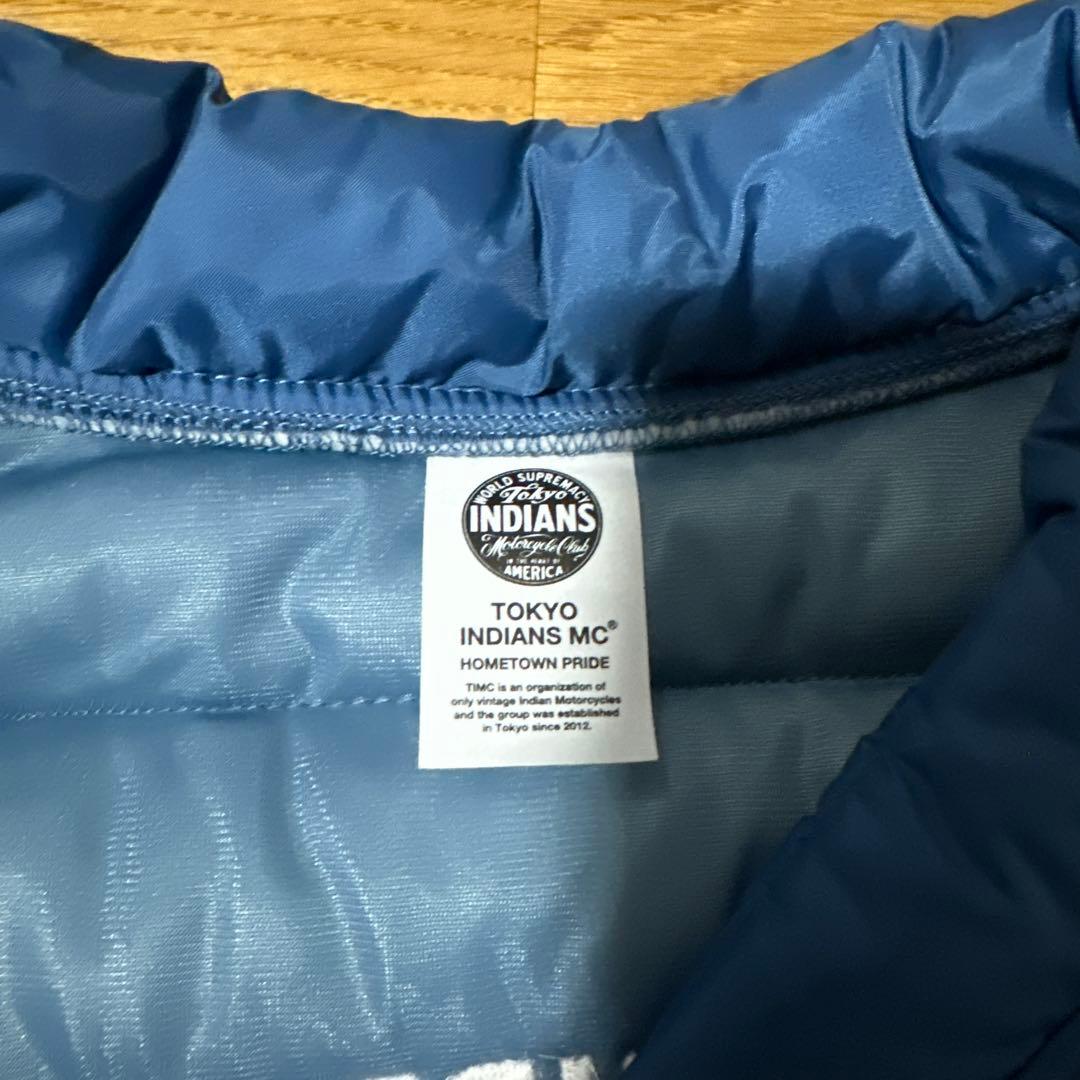TOKYO INDIANS MC ダウンベスト 青